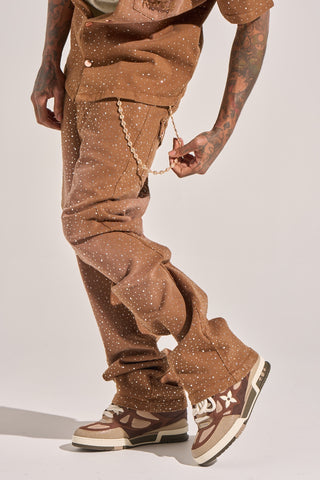 Aologne "LIGHT WALKER" STRAIGHT PANTS (BROWN)