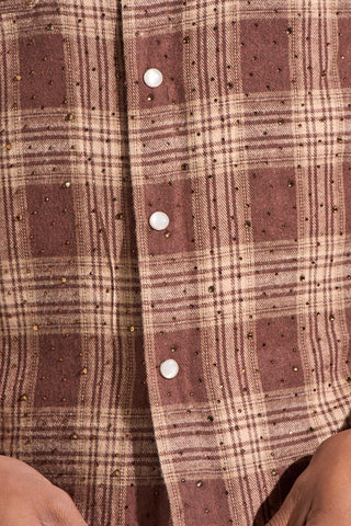Aologne "LONELY PATH" FLANNEL (BROWN)