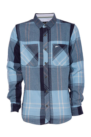 A TIZIANO Erick | Yarn Dyed Plaid Shirt (CORY BLUE)