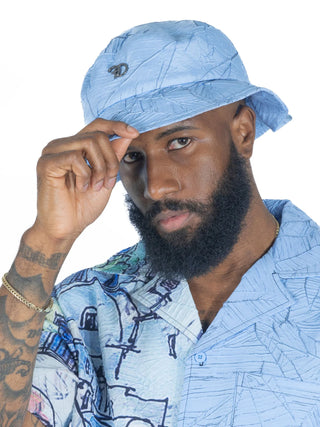 FROST ORIGINAL Monico Nylon Bucket Hat (Blue)