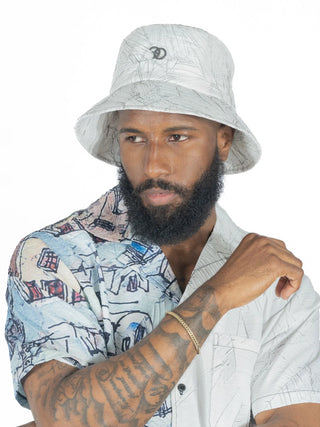 FROST ORIGINAL Monico Nylon Bucket Hat (White)