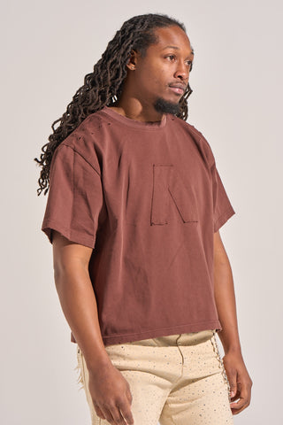 Aologne "BEHOLDER" BROWN SS TEE