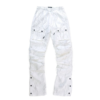 FROST ORIGINAL Monico Nylon Stacked Pants (White)