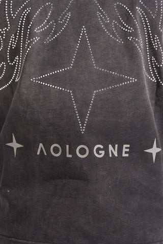 Aologne "VENUS" BLACK SS TEE