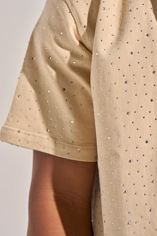 Aologne "LIGHT THE WAY" BUTTON UP (CREAM)