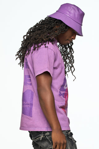 AOLOGNE NEVER ALONE SS TEE (LAVENDER)