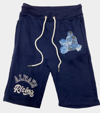 Retro Label Always Rising Shorts (Retro 12 Legends Indigo)