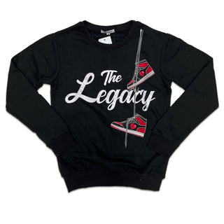 RETRO LABEL LEGACY CREWNECK (RETRO 1 BRED PATENT)