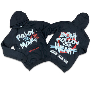 RETRO LABEL Follow the Money Hoodies (RETRO 9 FIRE RED)