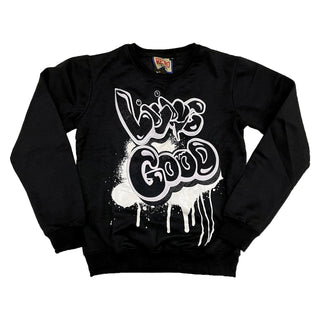 Retro Label Living Good Crewneck (Retro 5 Oreo)