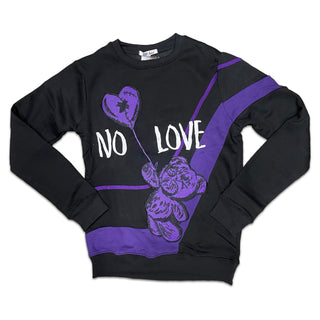 Retro Label No Love Crewneck (Retro 13 Court Purple)