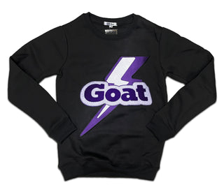 Retro Label Goat Crewneck (Retro 13 Court Purple)