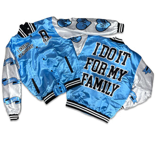 RETRO LABEL I do it for my Family JACKET (RETRO 5 UNC UNIVERSITY BLUE)