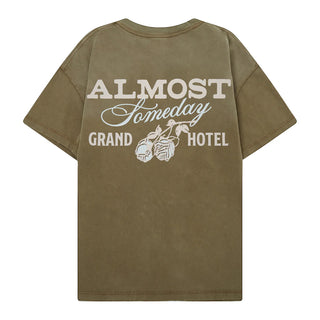 Almost Someday Grand Hotel Tee (Brown)