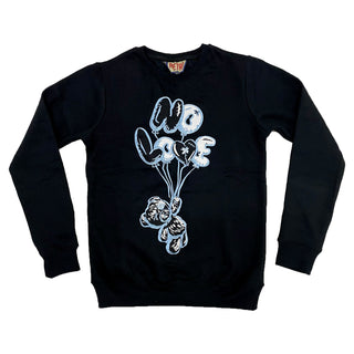 Retro Label No Love Air Crewneck (Retro 9 University Blue)