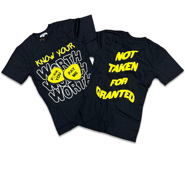 RETRO LABEL Know your worth Shirt (RETRO 4 Yellow Thunder)