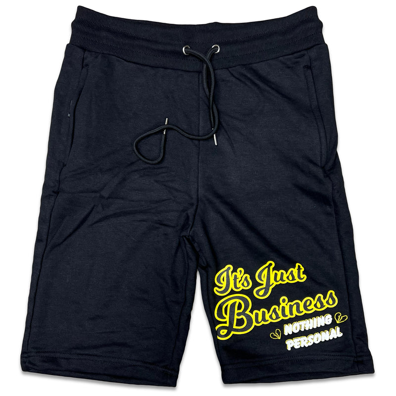 RETRO LABEL JUST BUSINESS Shorts (RETRO 4 Yellow Thunder)