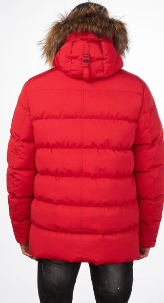 George V Paris Arm Logo Bomber Jacket (Red)