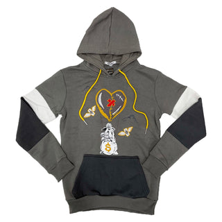 Retro Label Hot Air Hoodie (Retro 3 Cool Grey)