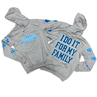 RETRO LABEL Family HOODIE (RETRO 1 True Blue)