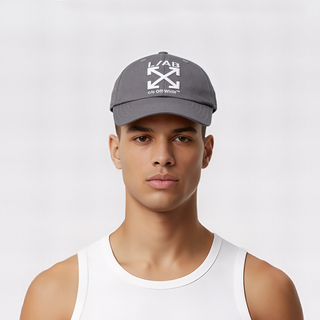 Off- White Curved Brim Twill Cap