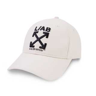 Off- White Curved Brim Leather Cap