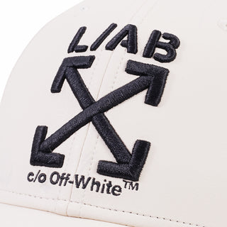 Off- White Curved Brim Leather Cap