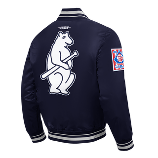 Pro Standard Chicago Cubs Retro Classics Pro Satin Jacket (Midnight Navy)