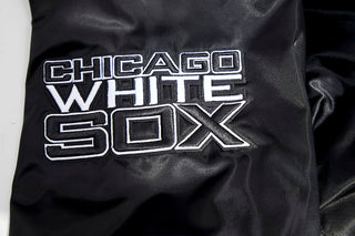 Pro Standard Chicago White Sox Mash Up Rib Satin Jacket (Black/Grey)