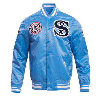 Pro Standard Chicago White Sox Retro Classic Rib Satin Jacket (Universal Blue)