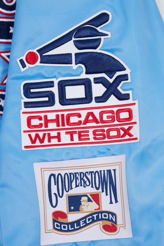 Pro Standard Chicago White Sox Retro Classic Rib Satin Jacket (Universal Blue)