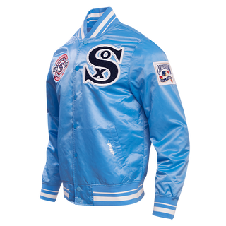 Pro Standard Chicago White Sox Retro Classic Rib Satin Jacket (Universal Blue)