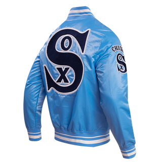Pro Standard Chicago White Sox Retro Classic Rib Satin Jacket (Universal Blue)