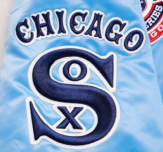 Pro Standard Chicago White Sox Retro Classic Rib Satin Jacket (Universal Blue)