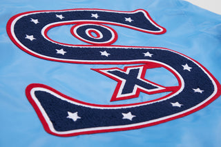 Pro Standard Chicago White Sox Retro Classic Rib Satin Jacket (Universal Blue)