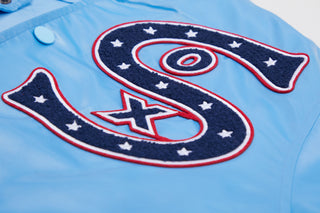 Pro Standard Chicago White Sox Retro Classic Rib Satin Jacket (Universal Blue)
