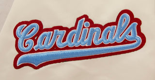 Pro Standard ST. LOUIS CARDINALS Classic Rib Satin Jacket (Eggshell)