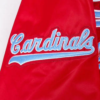 Pro Standard ST. LOUIS CARDINALS Classic Rib Satin Jacket (Red)