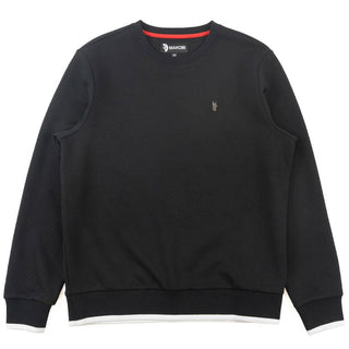 MAKOBI BEANCHI JACQUARD CREWNECK (BLK)