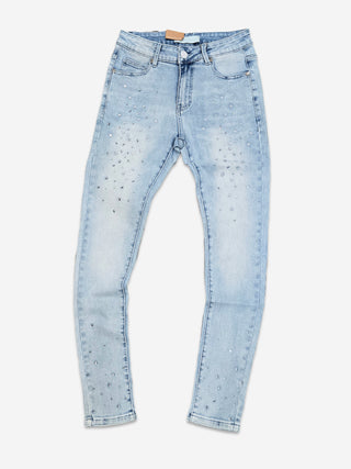 PHEELINGS Milkyway Rhinestone SKINNY DENIM (Light Blue)