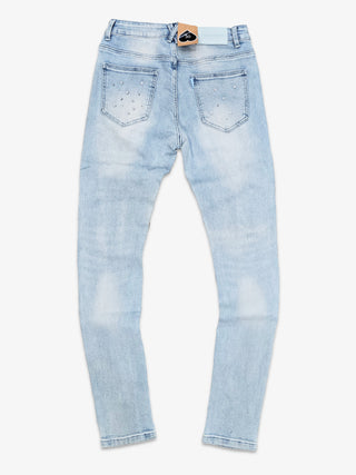 PHEELINGS Milkyway Rhinestone SKINNY DENIM (Light Blue)
