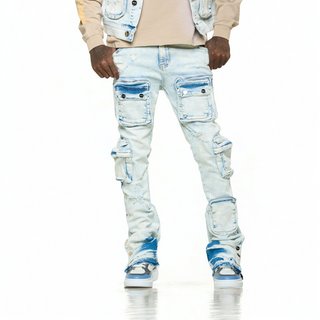 PHEELINGS JOURNEY TO GREATNESS FLARE STACK DENIM (LIGHT BLUE)