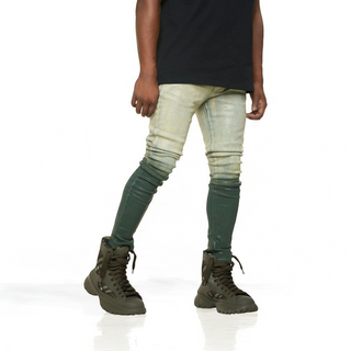 PHEELINGS INNER PEACE SKINNY DENIM (FOREST GREEN GRAIDENT WAX)