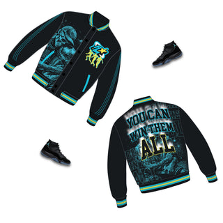 RETRO LABEL Win Them All SATIN JACKET (RETRO 11 GAMMA BLUE)
