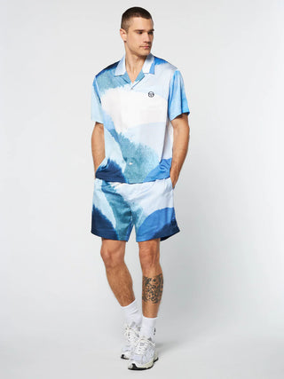 Sergio Tacchini SPIAGGIA CABANA SHIRT & SHORT (MARITIME BLUE/ MULTI)