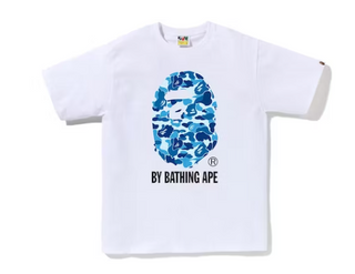 A Bathing Ape ABC Camo By Bathing Ape Tee (White/Blue)