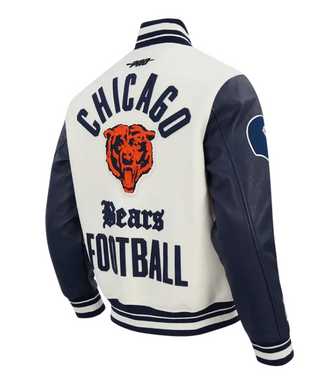 Pro Standard Men's Chicago Bears Original Rib Wool Varsity Jacket