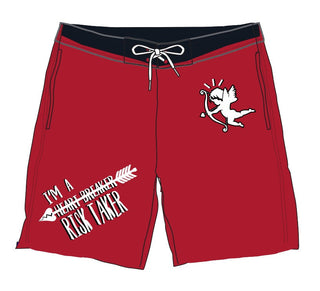 Retro Label Heart Breaker Shorts (Retro 14 Red)