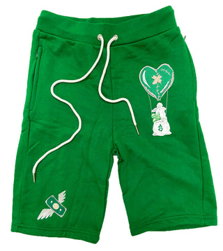 Retro Label Hot Air Shorts (Retro 4 Pine Green)