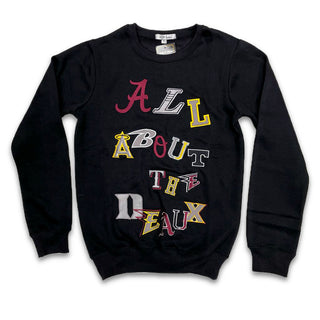 Retro Label All About the Deaux Crewneck (Retro 6 Bordeaux)